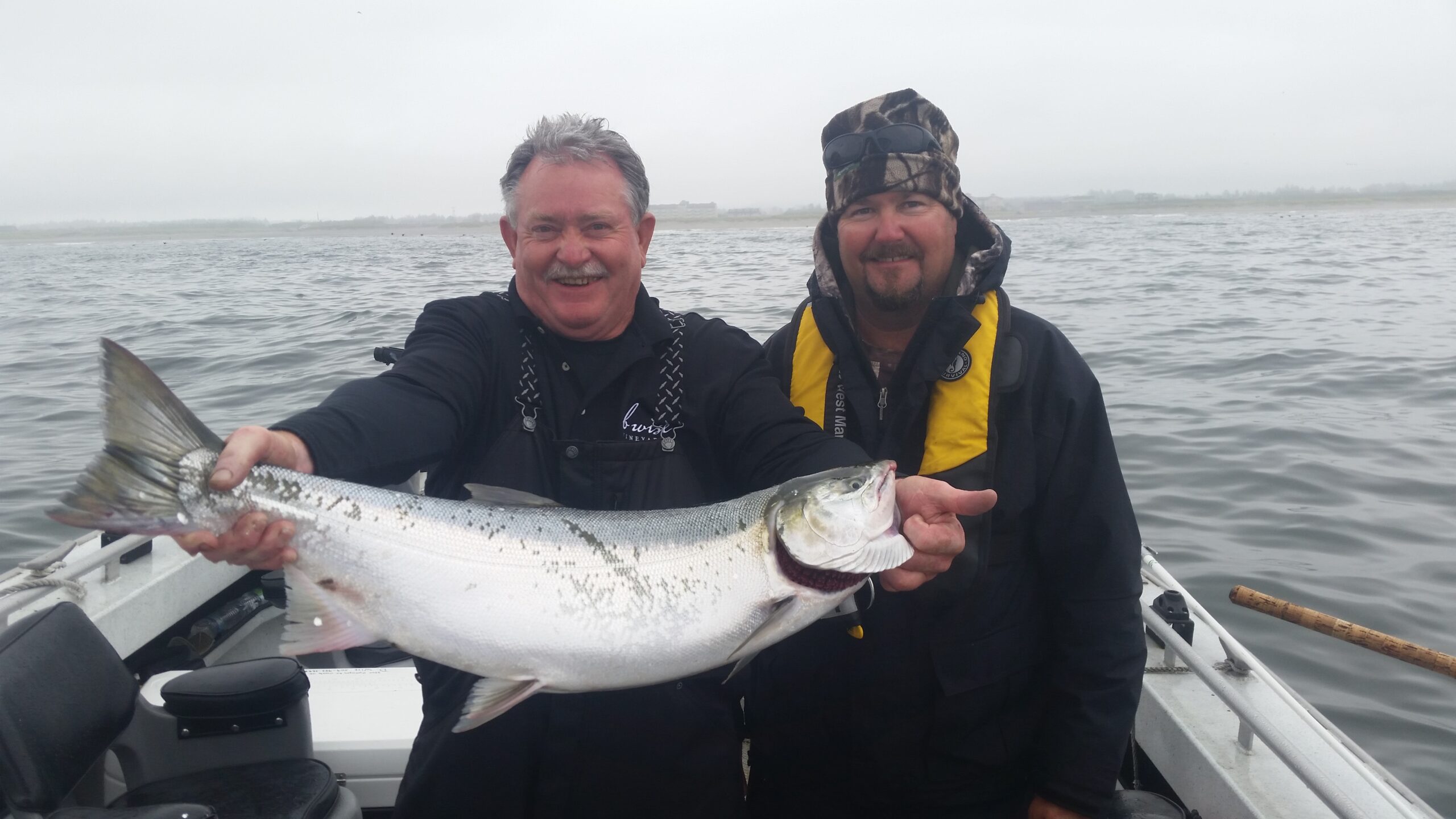 Coho salmon fishing charter