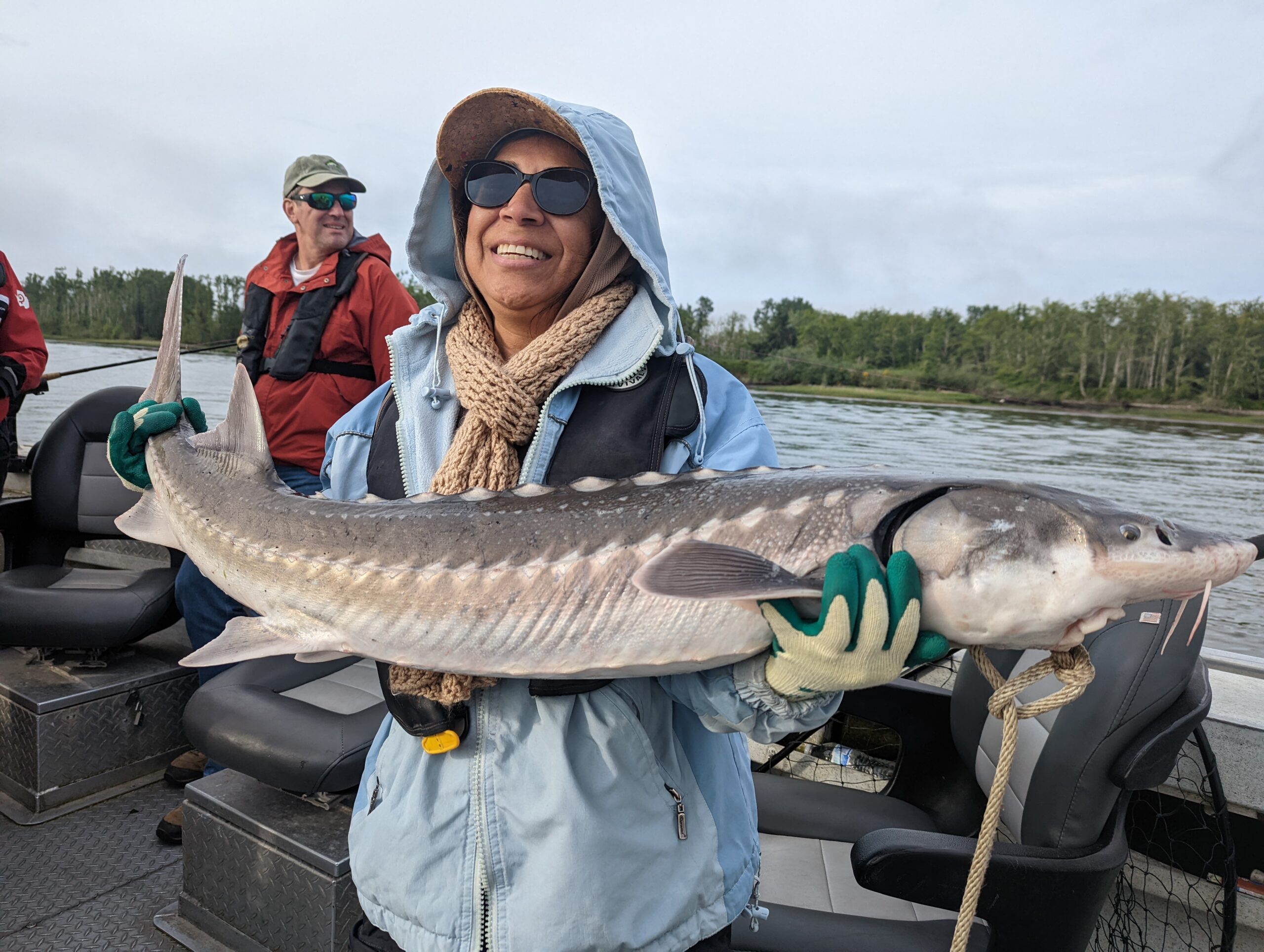 Columbia river keeper sturgeon fishing